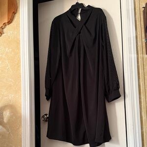 SHEIN Black Long Sleeve Dress